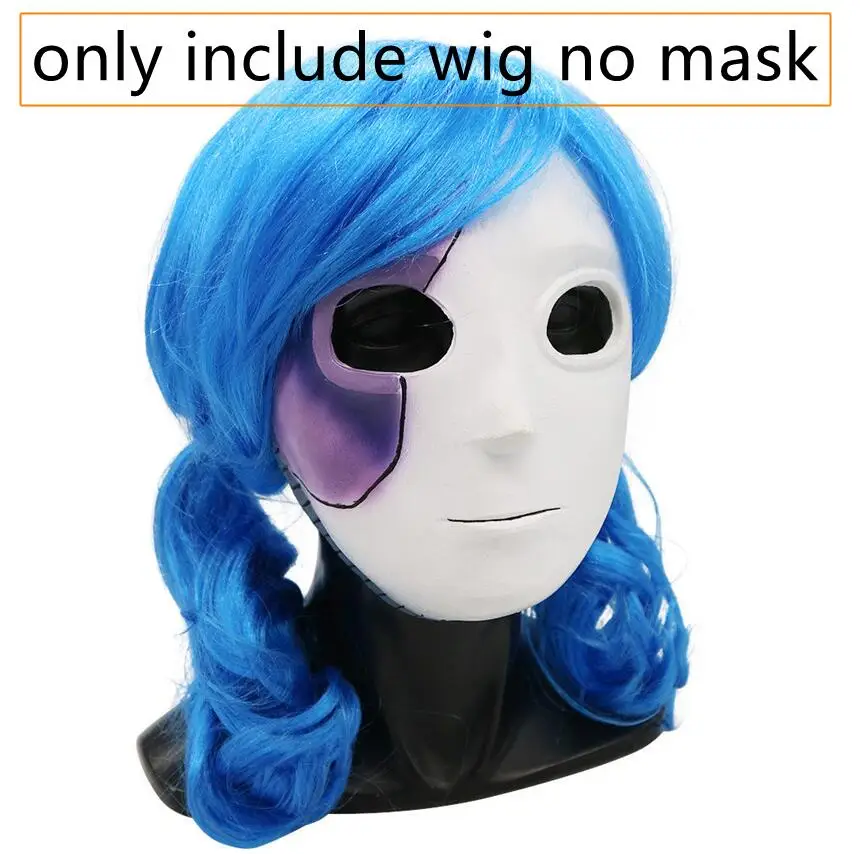 wig Салли лицо парик Латекс маски игра маска косплей реквизит Хэллоуин Косплей Костюм - Цвет: wig