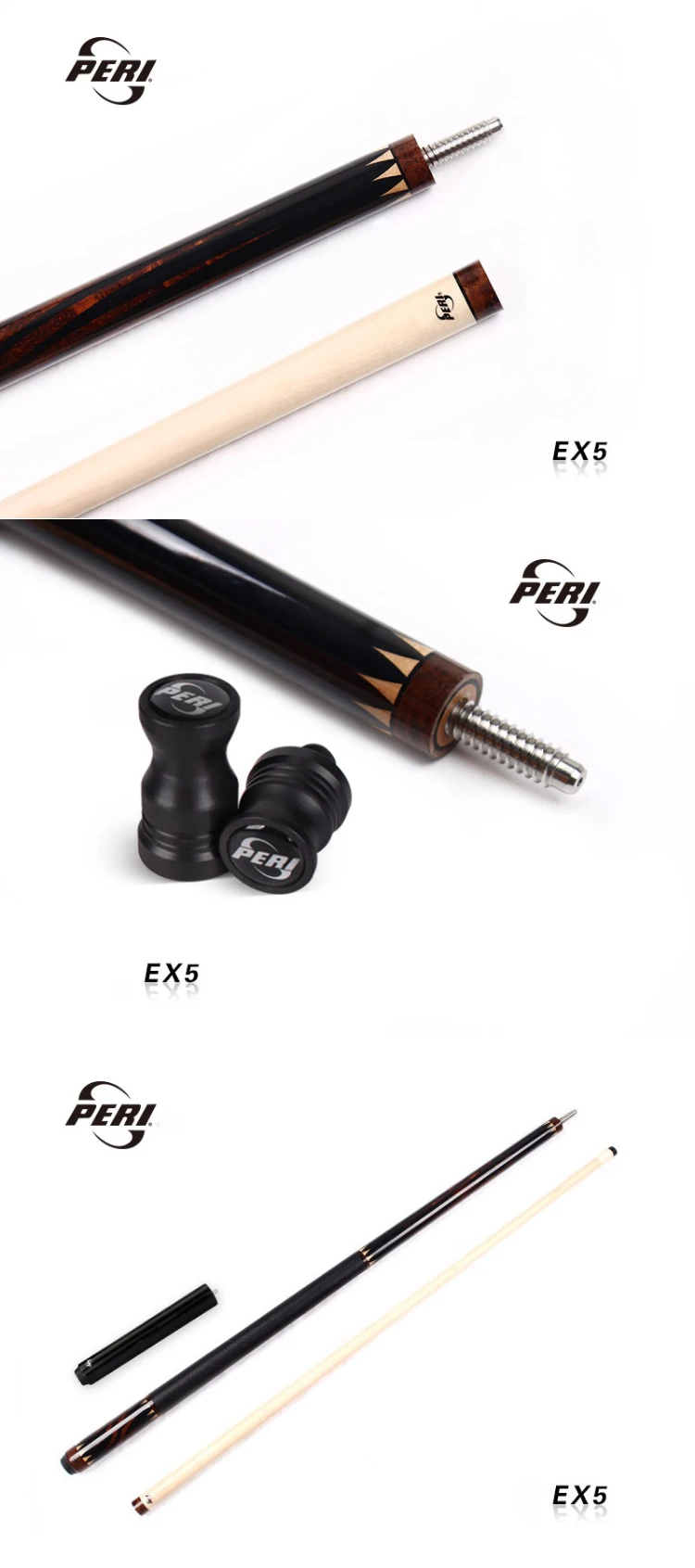 PERI Новое поступление 2-Piece Pool Cue/Pool Stick эргономичный дизайн Hardwood Canadian бильярдный кий из клена 19 унц. мм 12,75 мм жесткий Le Pro Tip