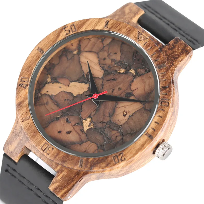 Стильные Деревянные Часы С Рисунком Листьев Mortes для мужчин и женщин винтажные