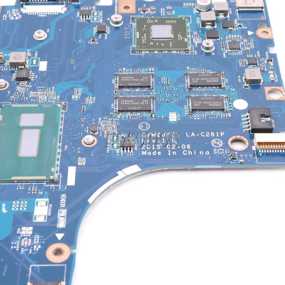 NOKOTION AIWZ0 Z1 LA-C281P материнская плата для lenovo Z51-70 ноутбука R7 M360 DDR3L SR23Y I5-5200U CPU Полная