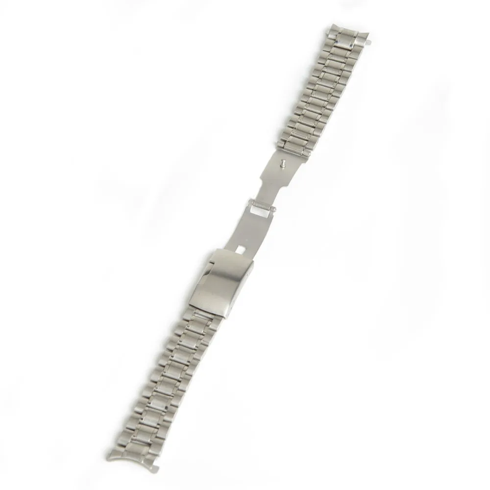18 мм 20 22 24 ремешок из нержавеющей стали Серебряные наручные часы браслет со