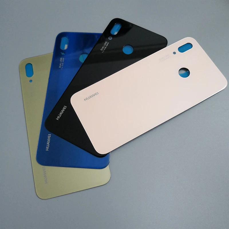 Оригинальный чехол для HUAWEI P20 Lite / Nova 3E задняя крышка корпуса стеклянная