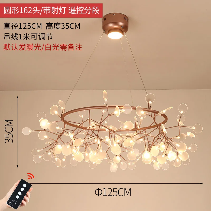 Современный светодиодный Люстра Lustre Освещение Гостиная дома декоративные люстры спальня теплый свет подвесные светильники Кухонные светильники - Цвет абажура: C 162 Head