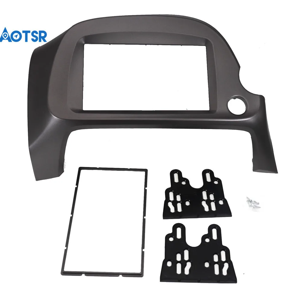 Двойной Din радио фасции Для Honda Jazz Fit 2008-2013 GPS DVD стерео CD панель установочный набор