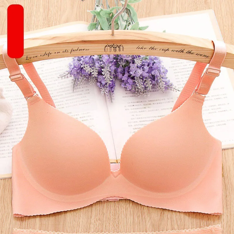 Light Pink Бесшовные бюстгальтеры для женщин, цельный бюстгальтер пуш-ап, чашечки A, B, C, сексуальное женское нижнее белье, без косточек, бюстгальтер 32, 34, 36, 38 - Цвет: Light Pink