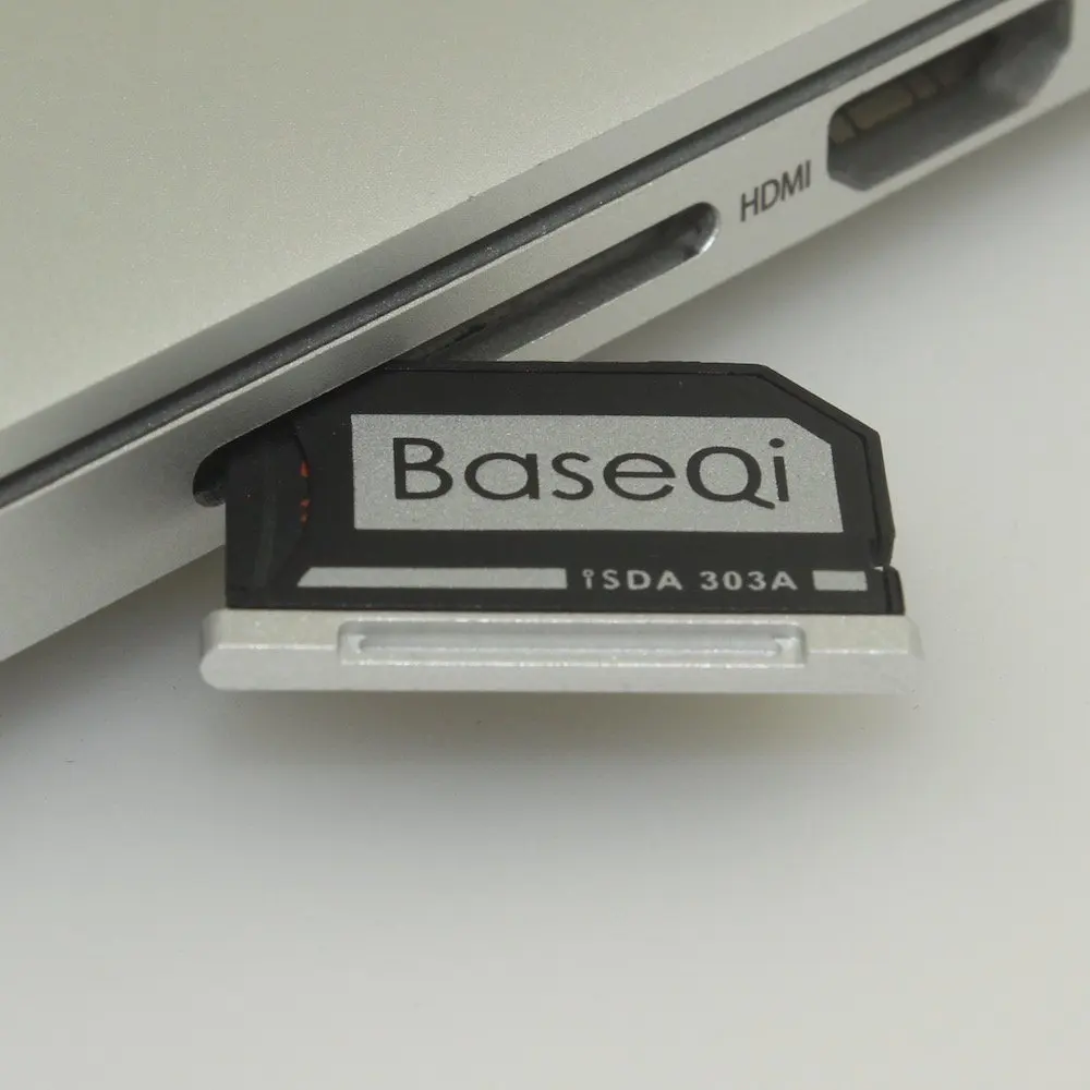 BASEQI Aluminum MiniDrive Micro SD Card Reader for MacBook Pro Retina 13'' Model 303A - Memory Card Adapter image 4