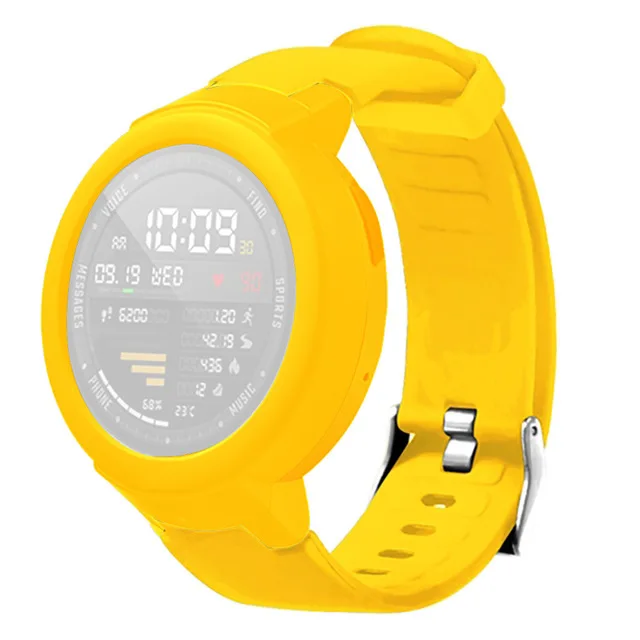 Силиконовый ремешок 2 в 1 для часов Amazfit Verge браслет на запястье + корпус чехол Xiaomi