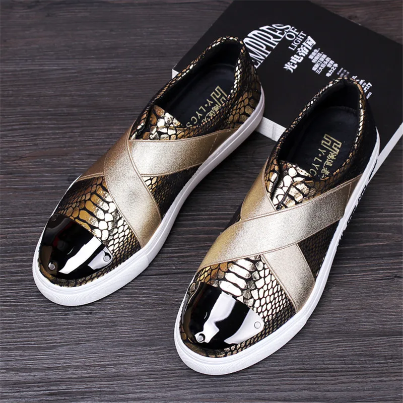 2017 Высокое Качество Натуральная Кожа Мужчины Обувь Мягкие Кожаные Серпантин