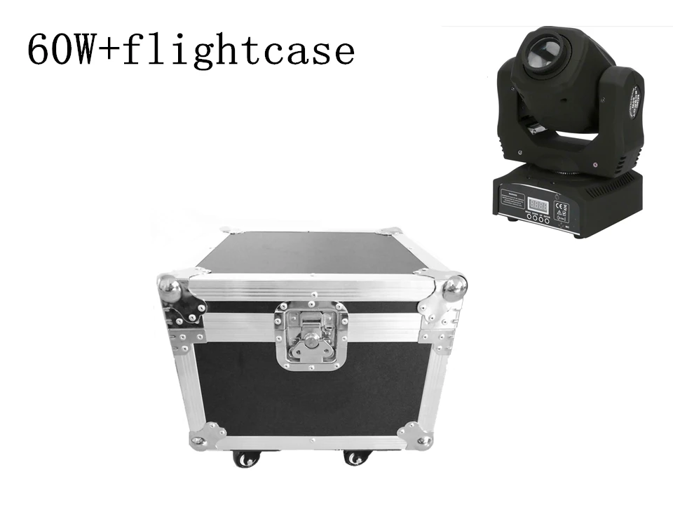 Светодиодный прожектор 60 Вт + flightcase 4 шт.|led dj spot light|moving head lightdj light |