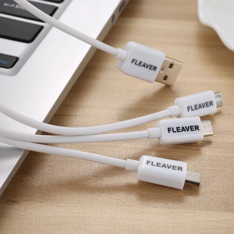 FLEAVER белый 1 метр 3 в micro usb кабель зарядного устройства для andorid телефонов и столов