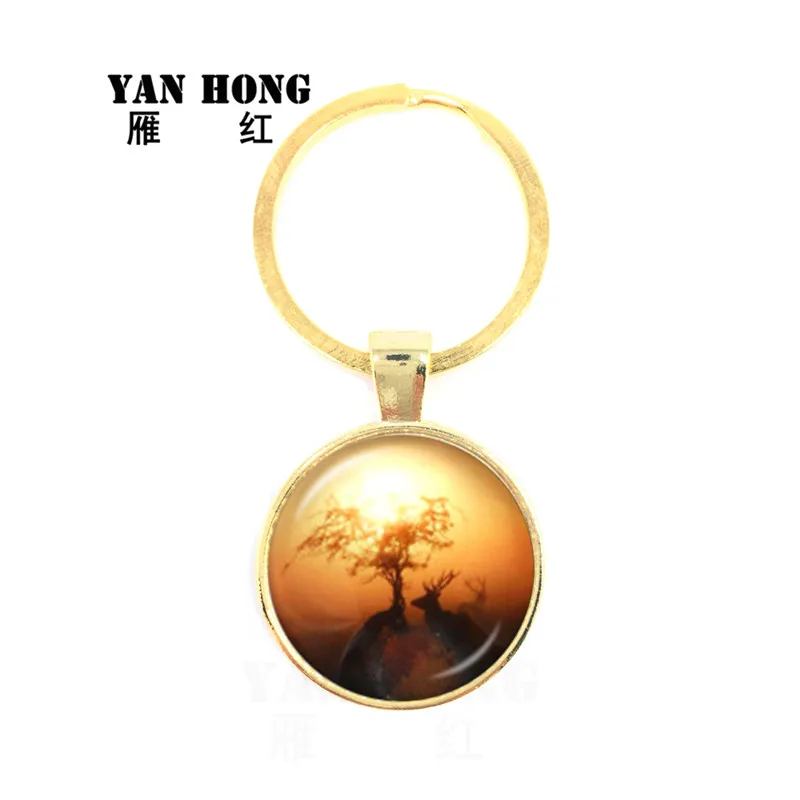 2019 ювелирные изделия Yanhong модные Кристальные стеклянные ключи и узоры лося