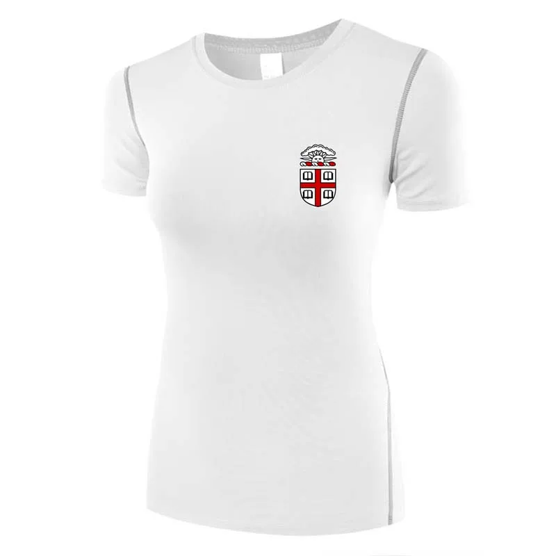 Боудин Колледж Qucik сухой футболки для бега рубашка Обучение Фитнес работает