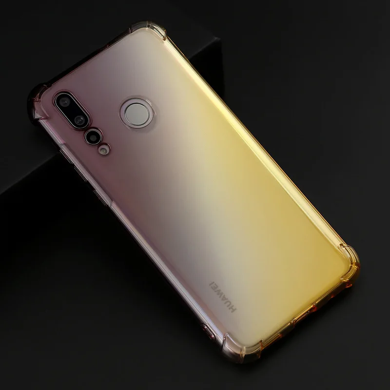 Градиентный телефонный чехол для huawei Y9 Y6 Y7 Prime P Smart Коврики 20 Lite 20X P30 P20 Pro Nova 4 3i Honor V20 8X 8C 8A 7A 7C крышка - Цвет: 6