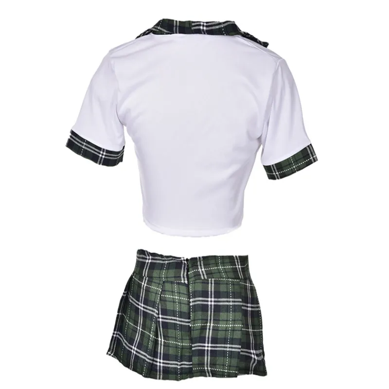 Комплект из 2 предметов сексуальная униформа для школьниц Костюмы ролевых игр