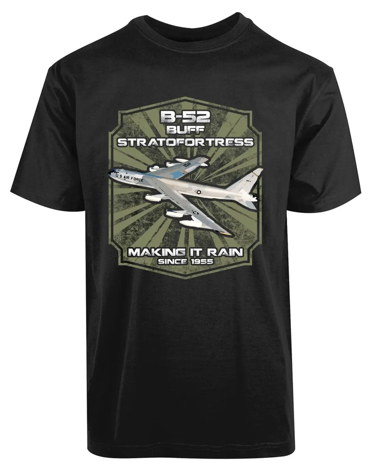 Новая мужская рубашка B52 Buff стратокрепости издающая дождь с 1955 года стильный
