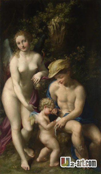 

Canvas Prints ( School of Love ) by Correggio home decorate modern giclee canvas printing for room Religion-091 (20*36 inch )