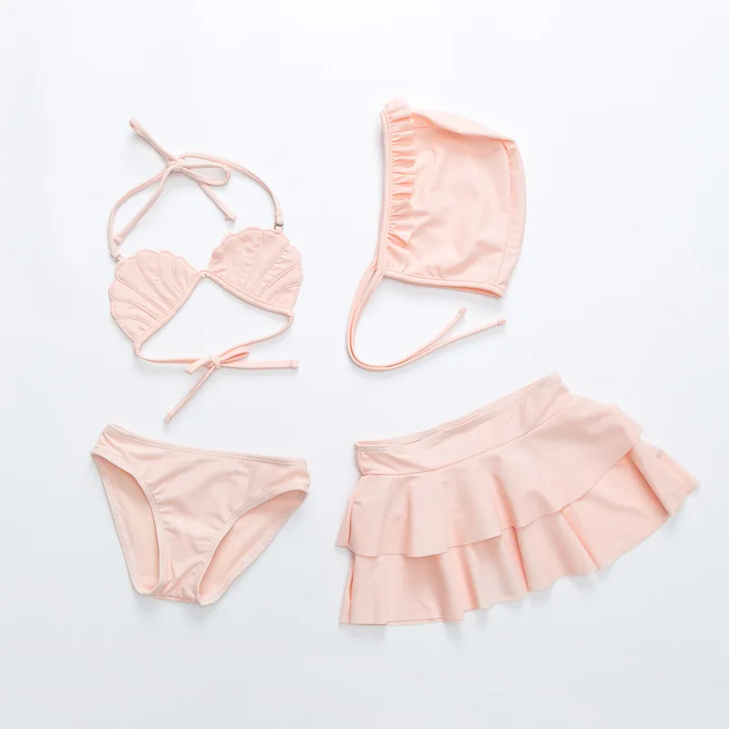 Лето 2019 купальный костюм комплект бикини с высокой талией и русалочкой для