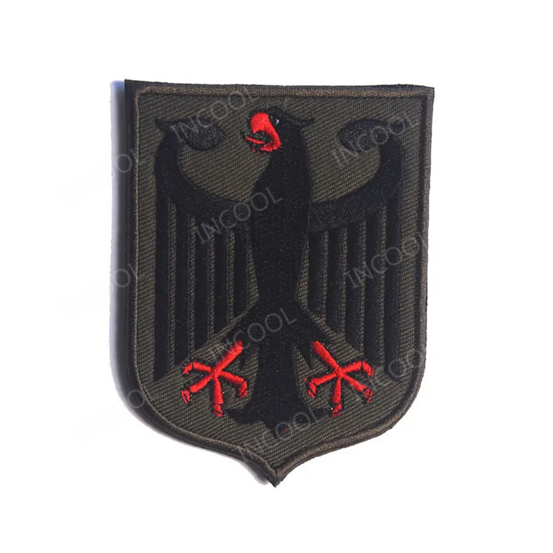 5 6.5X8.7CM Нашивка с вышитым немецким y флагом, немецкий y Polizei, Орел, немецкий военный тактический боевой дух, нашивки, эмблема, Аппликации, вышитые значки - Цвет: 5 6.5X8.7CM