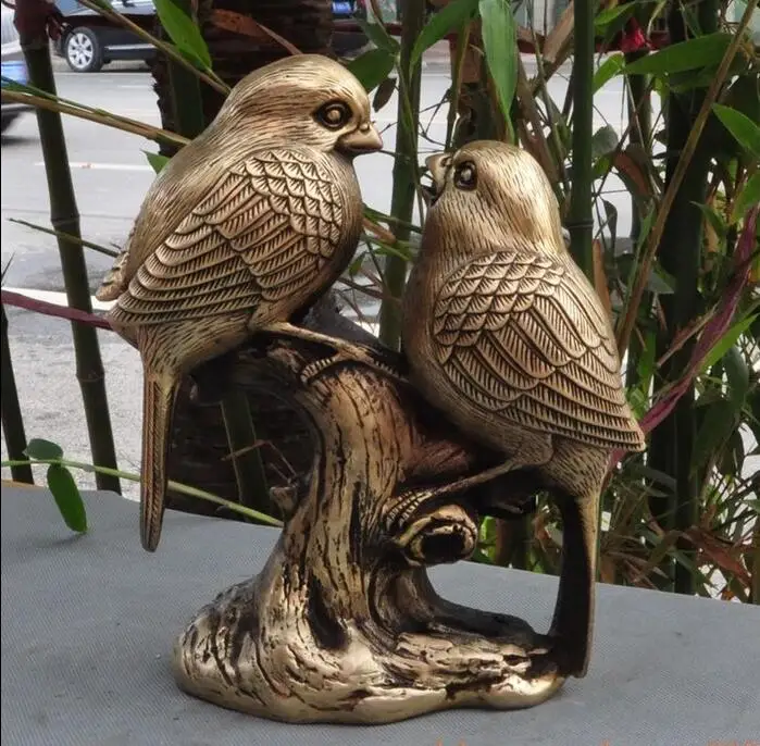 8&quot chinachinesefengshui brasscopper wealth animal lucky Magpie bird luckystatue | Дом и сад