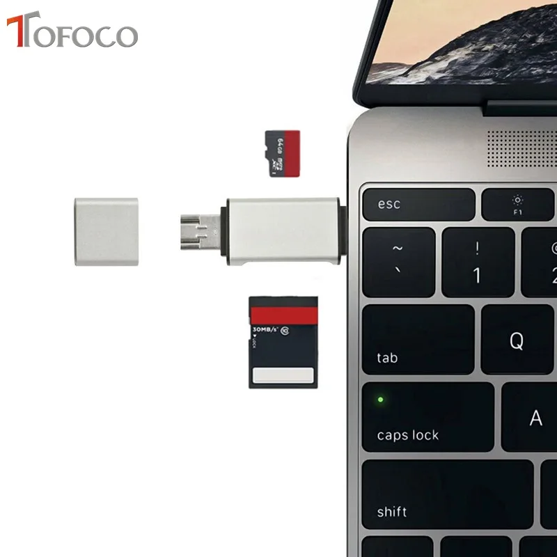Устройство для чтения карт памяти USB Type C на Micro 2 0 TF|Картридеры| |