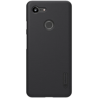 Черный Чехол для Google Pixel 3/Google Pixel 3 XL NILLKIN Супер Матовый Защитный матовый жесткий чехол-накладка из поликарбоната, Подарочный держатель для телефона - Цвет: Черный