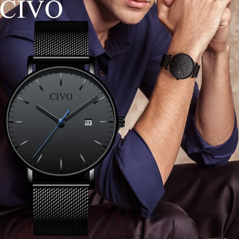 CIVO Модный Топ бренд парные часы Роскошные бриллиантовые Montre Пара набор