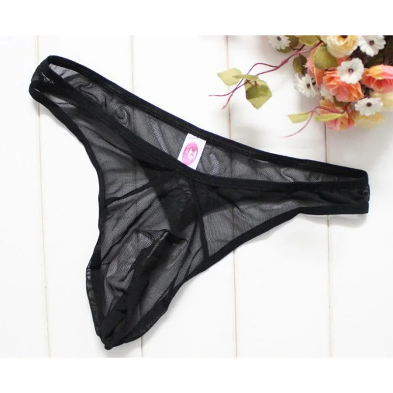 Qise 3 шт. Мужское эротическое нижнее белье с низкой талией флирт стринги дышащие