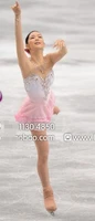 pink women figure skating dresses for competition skating dress custom ice figure skating dress free shipping