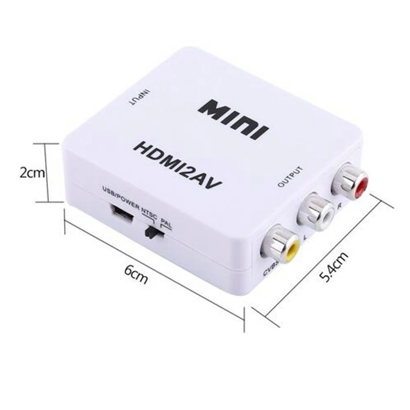 Dehyaton оригинальный HD 1080P для HDMI в AV/RCA CVBS адаптер мини HDMI2AV видео конвертер коробка