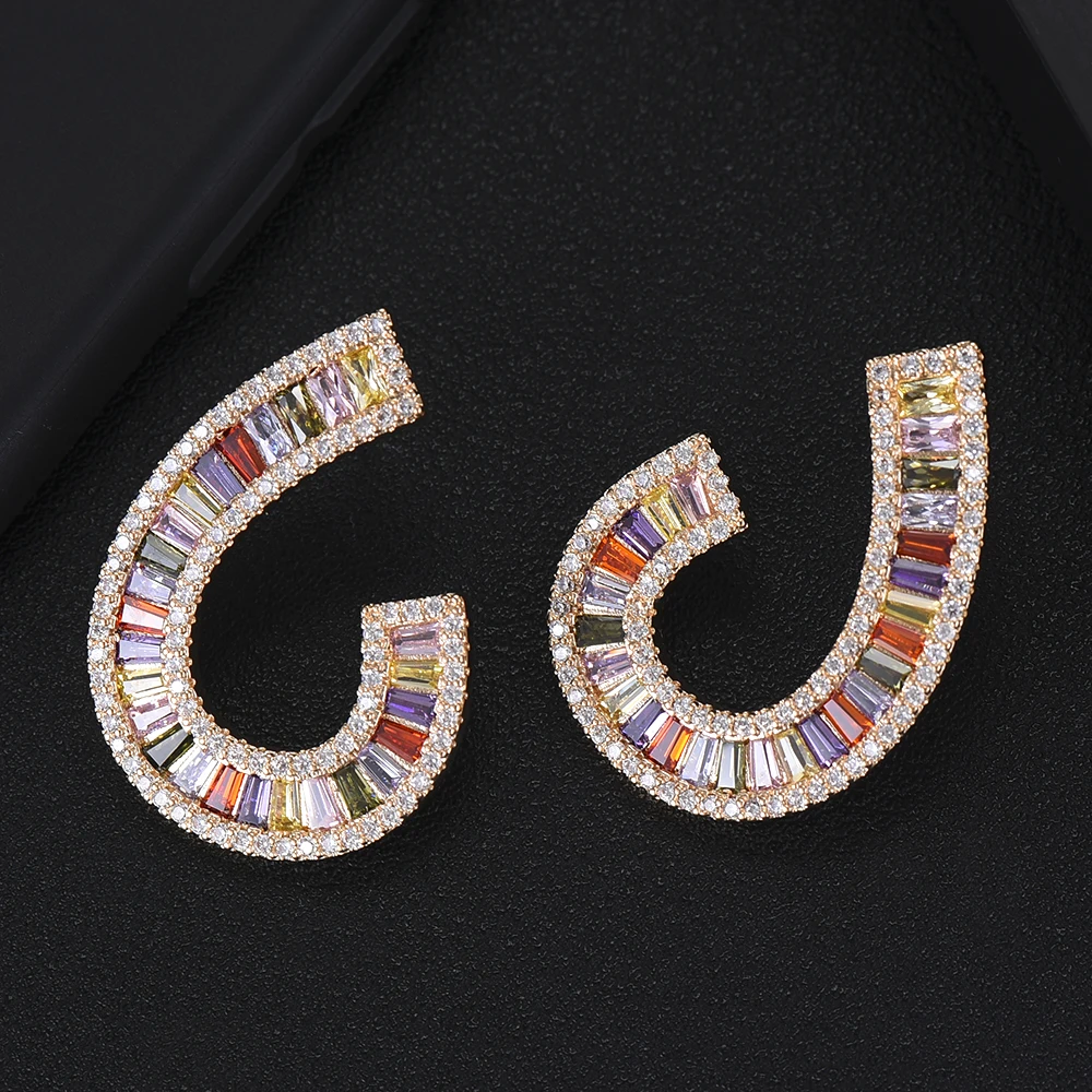 Missvikki красивый камень серьги гвоздики в рождественской тематике брендовые Новые