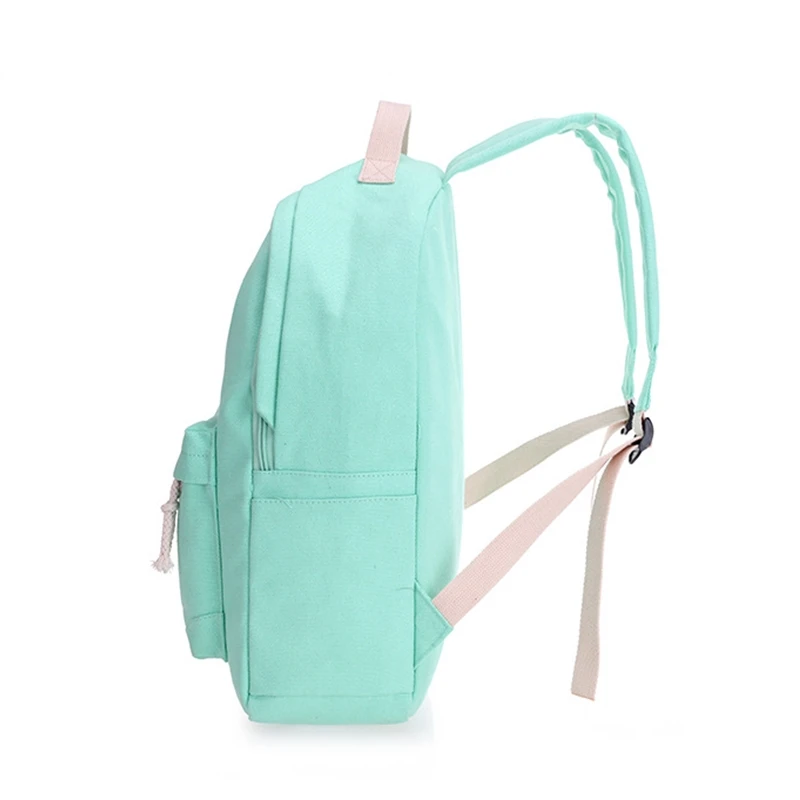 Fashion female backpack 5 Pcs/set Casual Rucksack Women School Backpacks Schoolbags School For Girl Teenagers Canvas Backpack