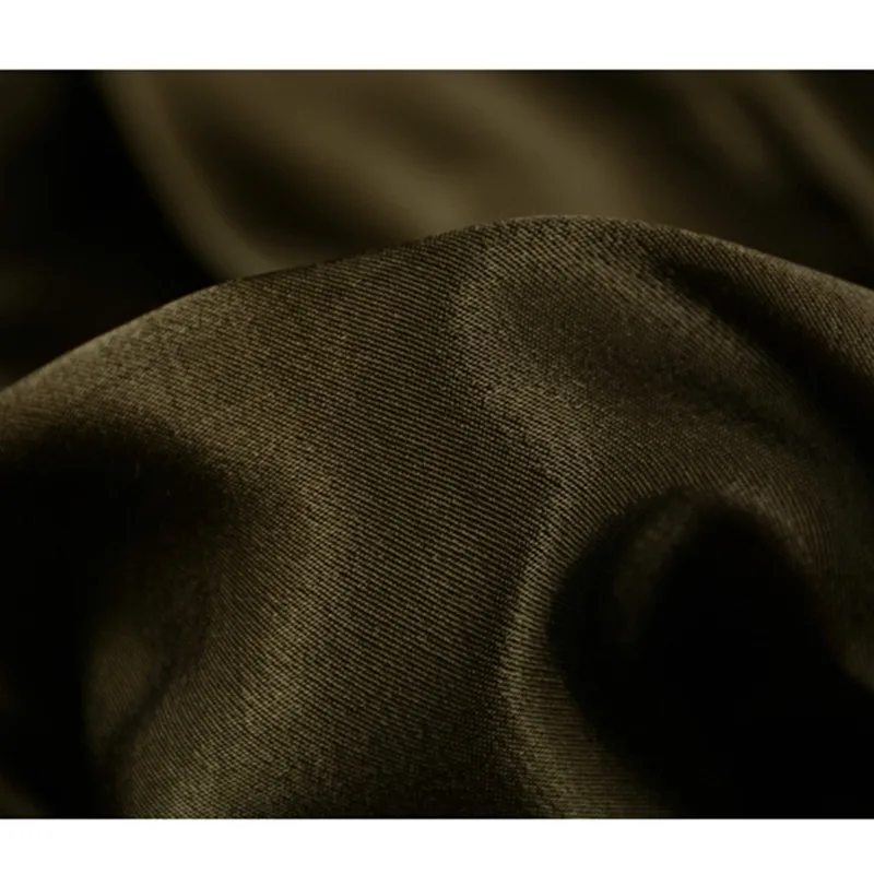 

CF508 1m Dark Green 100% Cotton Satin Fabric For Ultra Luxury Lustrous Cotton Pajamas Fabric for Women's Dress Silk Touch Fabric