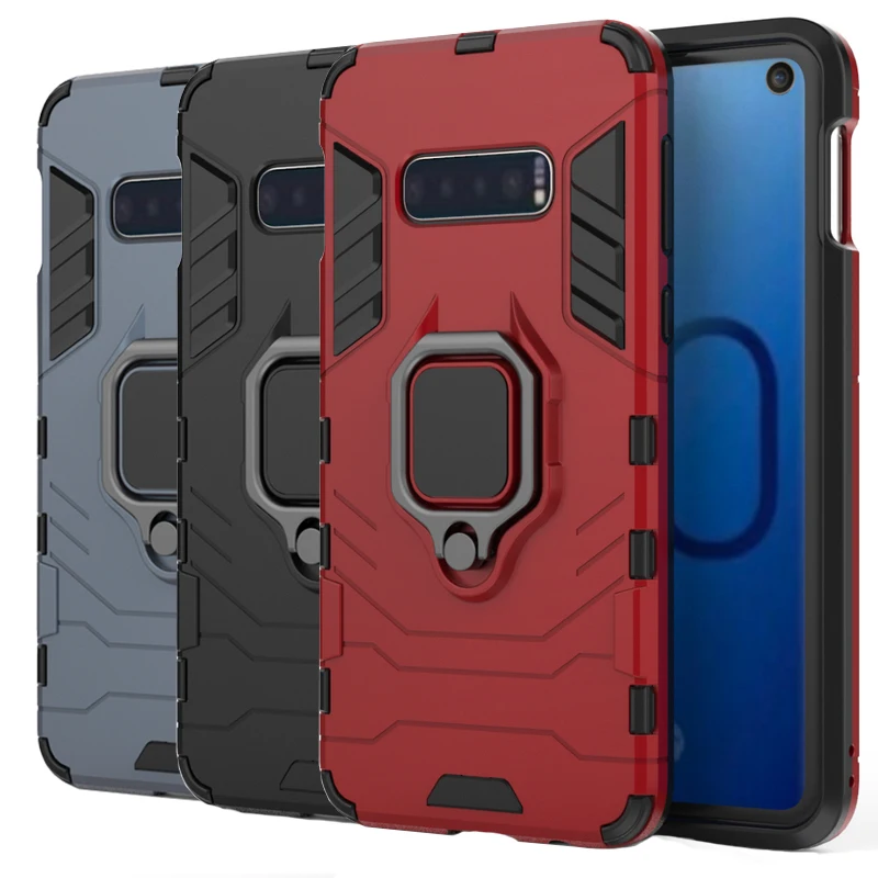 Кольцо металлический противоударный чехол для телефона samsung S10E S10Lite армированный