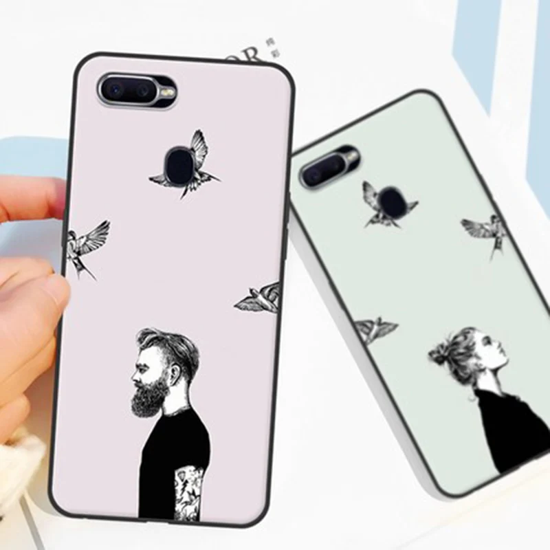 Чехол для OPPO A7X Модный мягкий чехол телефона с милым мультяшным рисунком A 7X
