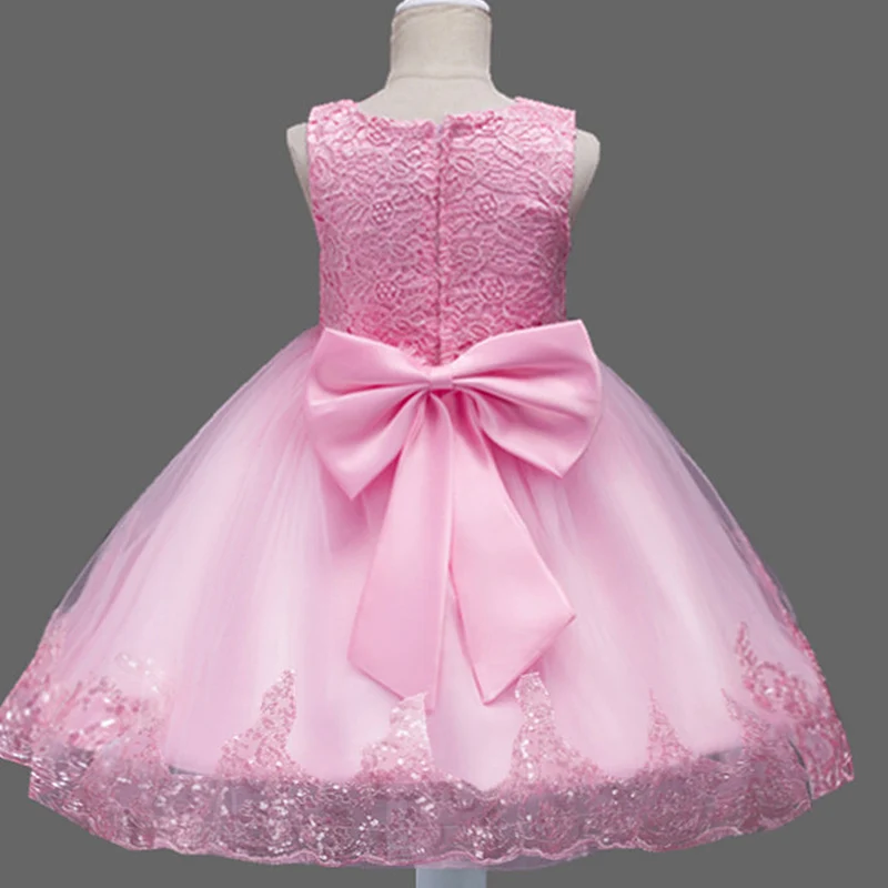 Lace Sequins Formal Evening Wedding Gown Tutu Princess Dress Flower Girls Children Clothing Kids Party for Girl Clothes | Детская одежда