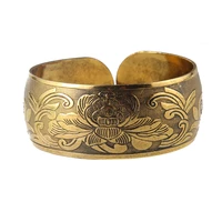 antique bronze tone gypsy metal carving flower elephant cuff bracelets bangles for women jewelry gift