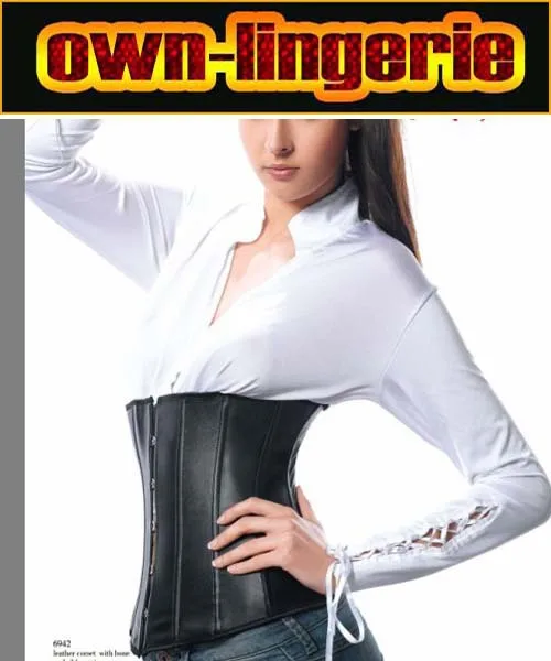 

genius real leather underbust shaper sexy underwear waist shaper w3103