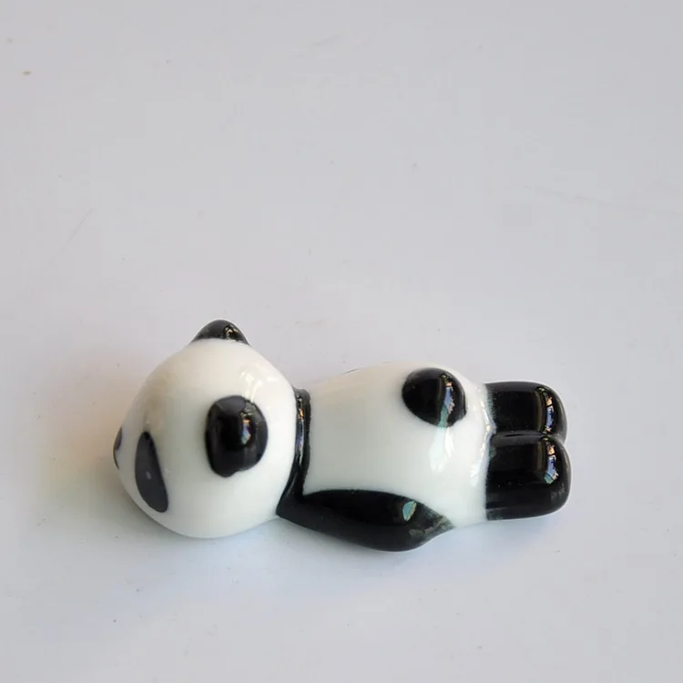 100pcs Ceramic Panda Chopsticks Stand Holder Porcelain Spoon Fork Knife Rest Rack Restaurant Table Desk Decor | Дом и сад