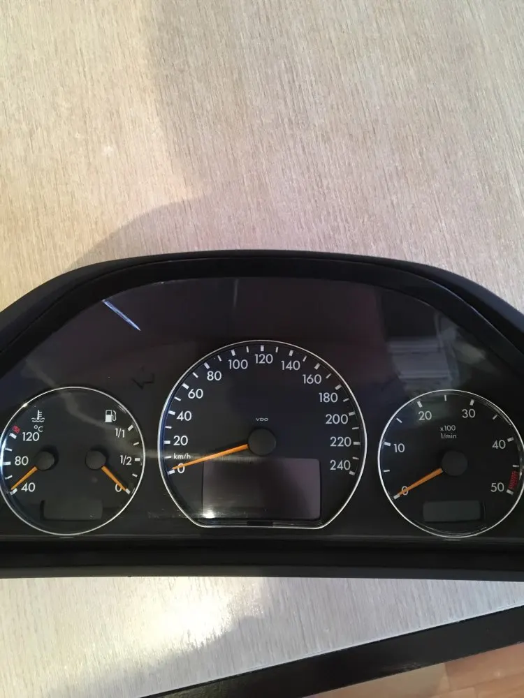 Chrome спидометра циферблат кольца инструмент Панель кольцо подходит для Mercedes Benz W210 00-02 W202 00-02