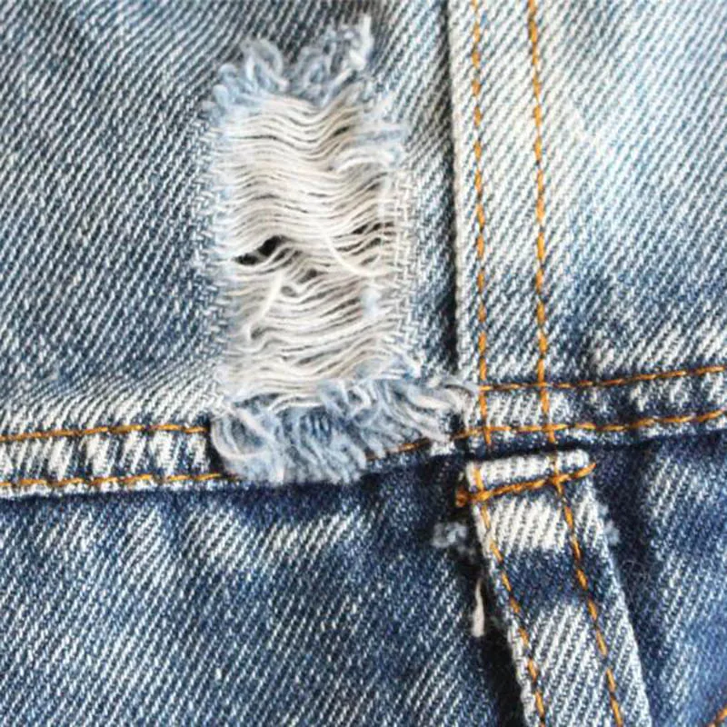 Джинсовая куртка для домашних животных весна-лето новый стиль жилет с дырками