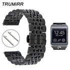 Ремешок для часов из нержавеющей стали 22 мм, быстросъемный ремешок для Samsung Gear 2 R380 Neo R381 Live R382 Moto 360 2 46 мм, браслет на запястье