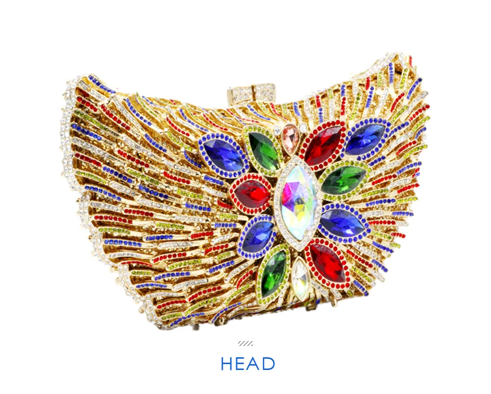 DG PEAFOWL новые модные роскошные женские вечерние клатчи сумочка с кристаллами бриллиантов цветок сумочки на цепочке вечерние сумочки