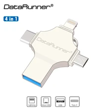 Флеш накопитель DataRunner USB 128/iOS/Micro usb /Type C|USB флэш-накопители|
