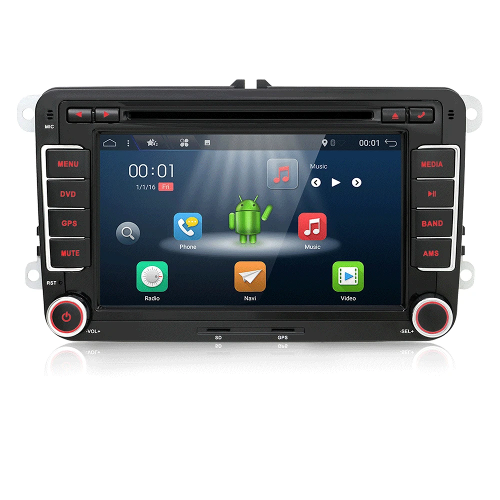 Bosion PX6 2din автомобильный gps Android 9,0 автомобильный dvd-плеер для Volkswagen Skoda POLO GOLF 5 6 PASSAT CC TIGUAN TOURAN Fabia Caddy 4G 64G