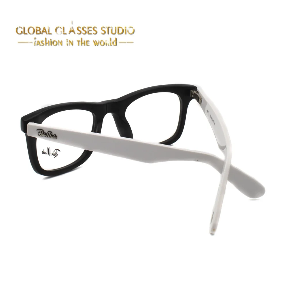 New fashion Men Women Black With White Acetate Optical Eyeglasses RM5194 C2 | Аксессуары для одежды