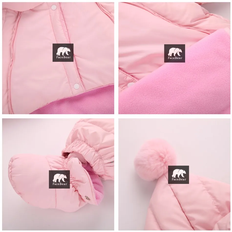 Новинка 2017 года зимний пуховик для девочек пальто зимние комбинезоны малышей