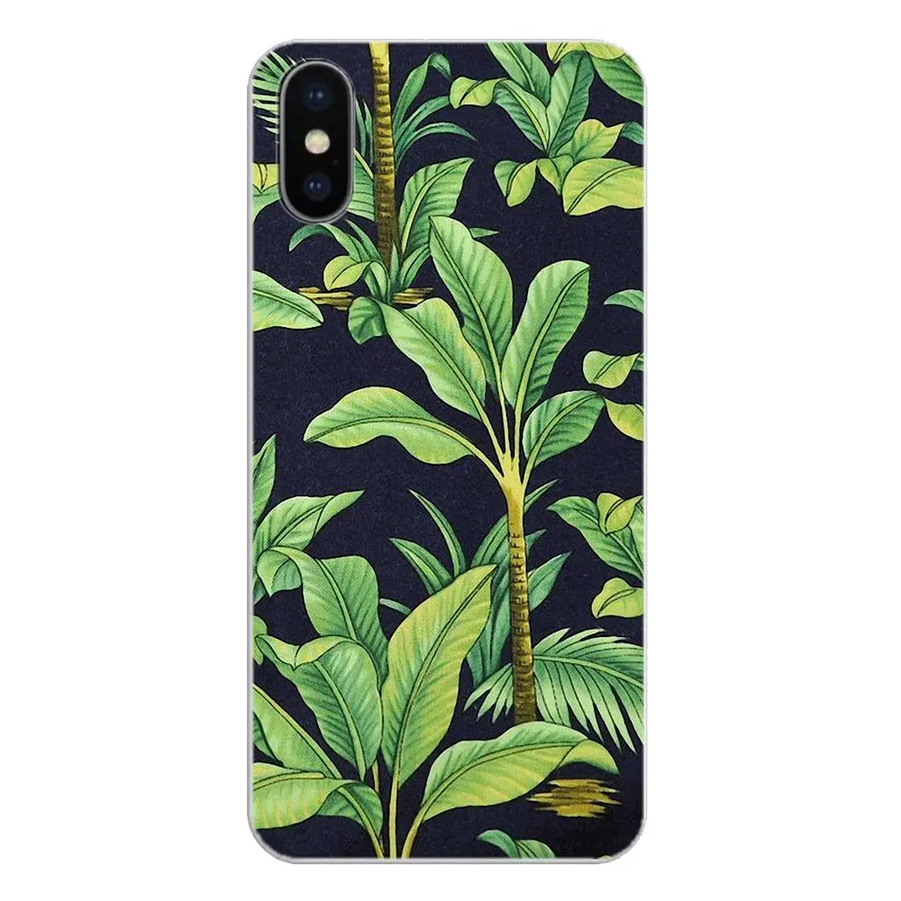 Silicone Skin Cover Tropical Green Canvas Art Print Pattern For Huawei P20 Lite Nova 2i 3i 3 GR3 Y6 Pro Y7 Y8 Y9 Prime 2018 2019 |