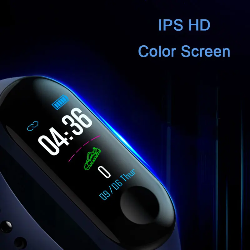 SALFRESA M3 спортивный смарт-браслет сообщение пуш-ап ips HD Цвет Экран USB зарядка PK Xiaomi Mi