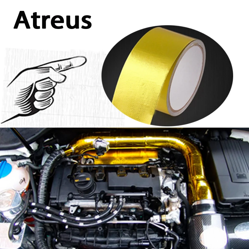 Автомобильный Стайлинг Atreus 50*5000 мм выхлопная труба двигателя изоляционные