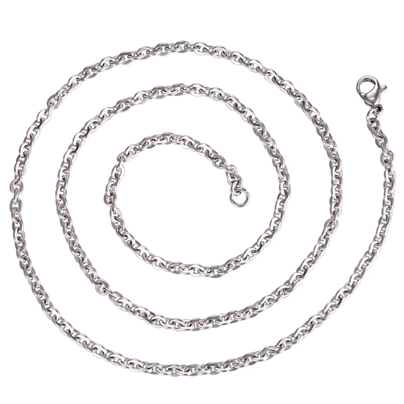 

Цепочка для ожерелья из нержавеющей стали, 21,6 дюйма, 10 шт./партия